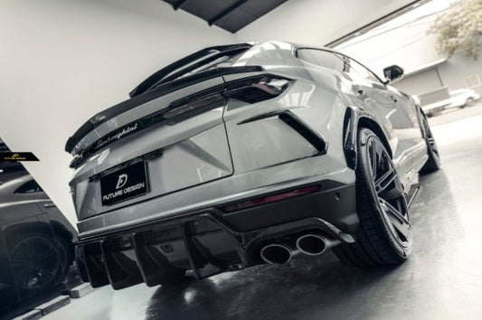 Future Design FD Carbon Fiber REAR DIFFUSER for Lamborghini Urus - Performance SpeedShop