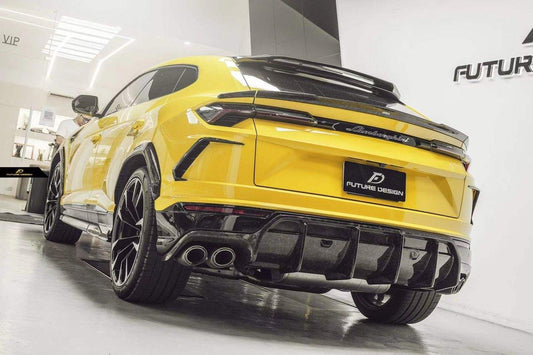 Future Design FD Carbon Fiber REAR DIFFUSER for Lamborghini Urus - Performance SpeedShop