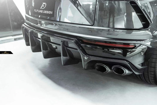 Future Design FD Carbon Fiber REAR DIFFUSER for Lamborghini Urus - Performance SpeedShop