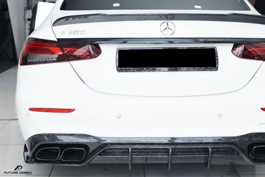 Future design FD Carbon Fiber REAR DIFFUSER for Mercedes Benz E-Class E43 E53 E63 W213 2017-ON - Performance SpeedShop