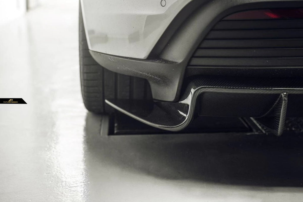 Future Design FD Carbon Fiber REAR DIFFUSER for Porsche Taycan Base & 4S - Performance SpeedShop