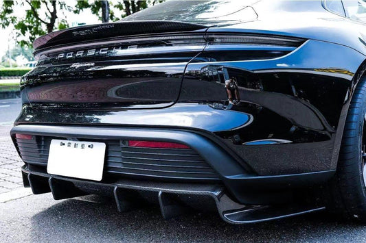 Future Design FD Carbon Fiber REAR DIFFUSER for Porsche Taycan Base & 4S - Performance SpeedShop