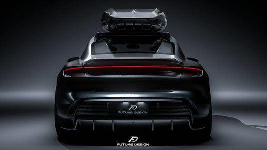 Future Design FD Carbon Fiber REAR DIFFUSER for Porsche Taycan Base & 4S - Performance SpeedShop