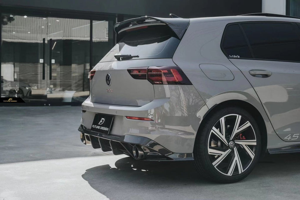 Future Design FD Carbon Fiber REAR DIFFUSER for Volkswagen Golf GTI MK8 - Performance SpeedShop