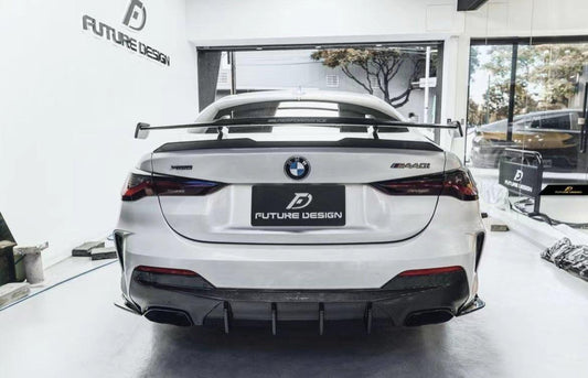 Future Design FD Carbon Fiber REAR DIFFUSER & REAR CANARDS for BMW 4 Series G22 G23 2021-ON 420i 430i M440i - Performance SpeedShop