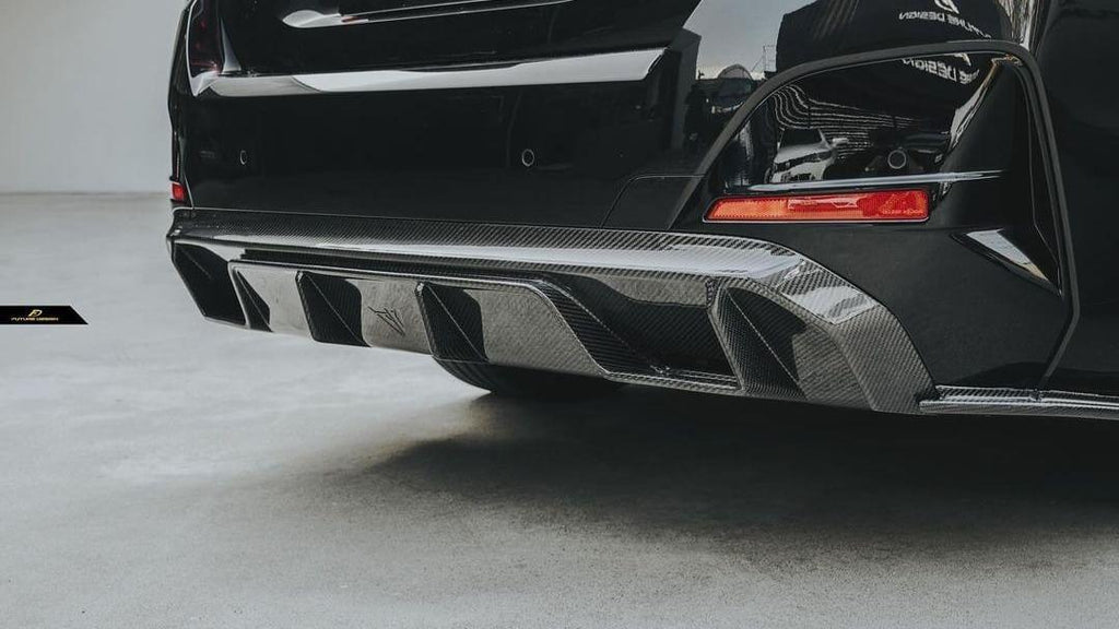 Future Design FD Carbon Fiber REAR DIFFUSER & REAR CANARDS for BMW I4 ...