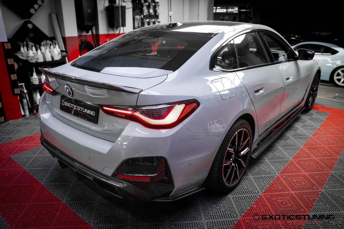 Future Design FD Carbon Fiber REAR DIFFUSER & REAR CANARDS for BMW I4 ...