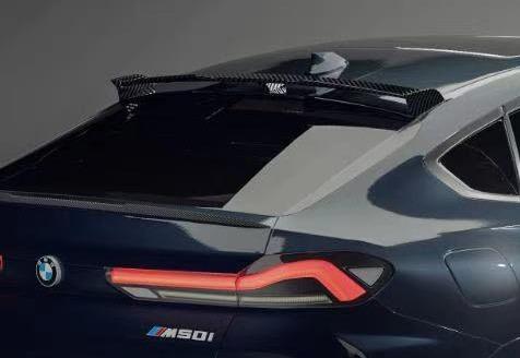 G06 Spoiler for BMW X6 Car Rear Wing 2020 To 2024 Black ABS