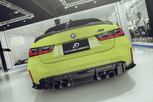 Future Design FD Carbon Fiber Rear Spoiler for BMW G20 / G21 3 Series & M3 G80 2019-ON - Performance SpeedShop