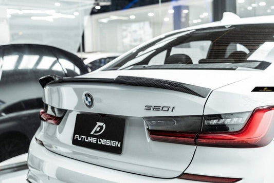 Future Design FD Carbon Fiber Rear Spoiler for BMW G20 / G21 3 Series & M3 G80 2019-ON - Performance SpeedShop