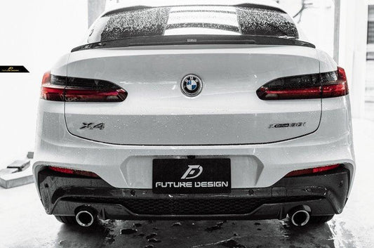 Future Design FD Carbon Fiber REAR SPOILER for BMW X4 & X4M & X4MC G02 F98 2019-ON - Performance SpeedShop