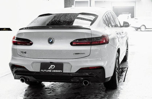 Future Design FD Carbon Fiber REAR SPOILER for BMW X4 & X4M & X4MC G02 F98 2019-ON - Performance SpeedShop