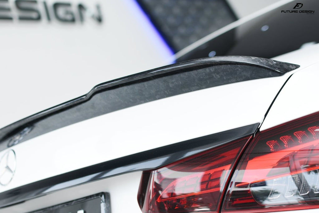 Future design FD Carbon Fiber REAR SPOILER for Mercedes Benz E-Class E43 E53 E63 W213 2017-ON - Performance SpeedShop
