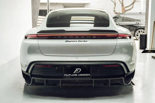 Future Design FD Carbon Fiber REAR SPOILER for Porsche Taycan Base & 4S & Turbo & Turbo S - Performance SpeedShop