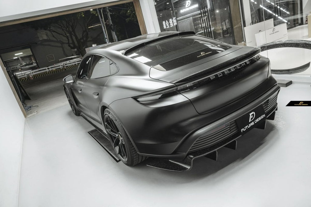 Future Design FD Carbon Fiber ROOF SPOILER for Porsche Taycan Base & 4S & Turbo & Turbo S - Performance SpeedShop
