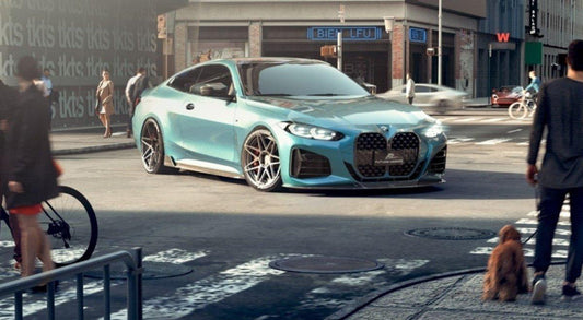 Future Design FD Carbon Fiber Side Skirts for BMW 4 Series G22 2021-ON - Performance SpeedShop