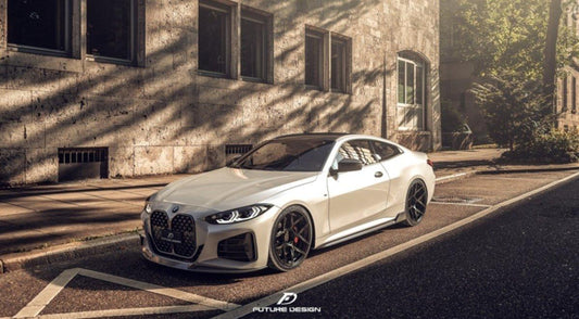 Future Design FD Carbon Fiber Side Skirts for BMW 4 Series G22 2021-ON - Performance SpeedShop