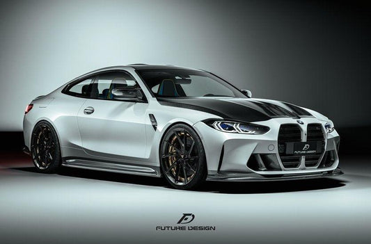 Future Design FD Carbon Fiber SIDE SKIRTS for BMW M3 M4 G80 G82 G83 2021-ON - Performance SpeedShop