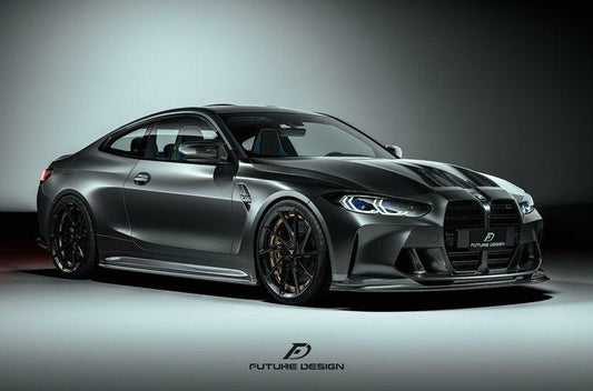 Future Design FD Carbon Fiber SIDE SKIRTS for BMW M3 M4 G80 G82 G83 2021-ON - Performance SpeedShop