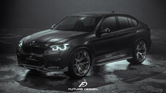 Future Design FD Carbon Fiber SIDE SKIRTS for BMW X4 & X4M G02 F98 & X3 & X3M G01 F97 2019-ON - Performance SpeedShop