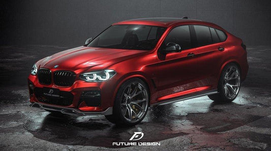 Future Design FD Carbon Fiber SIDE SKIRTS for BMW X4 & X4M G02 F98 & X3 & X3M G01 F97 2019-ON - Performance SpeedShop