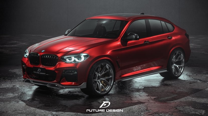 Future Design FD Carbon Fiber SIDE SKIRTS for BMW X4 & X4M G02 F98 & X3 & X3M G01 F97 2019-ON - Performance SpeedShop