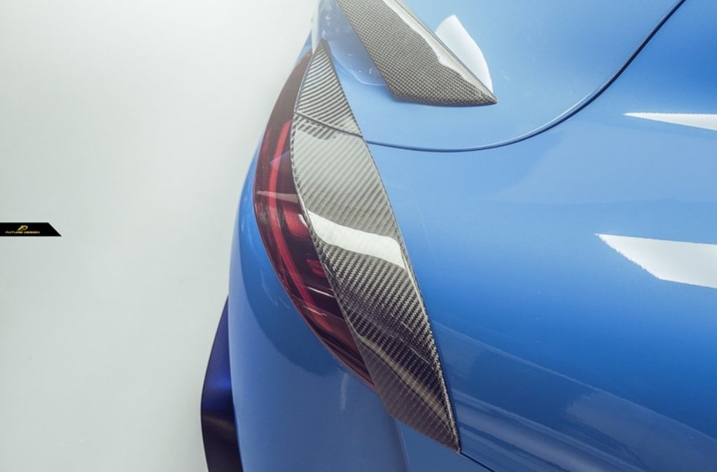 Future Design FD Carbon Fiber Taillight Trim 4 Pcs For Toyota Supra A90 GR - Performance SpeedShop