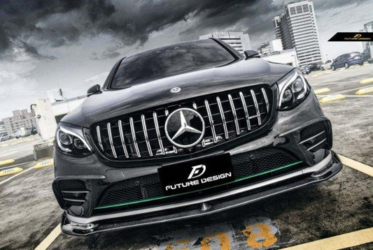 Future Design FD GT Carbon Fiber FRONT LIP for Mercedes Benz GLC250 AMG / GLC300 AMG / GLC43 AMG W253 GLC & GLC Coupe 2016-2019 Pre-facelift - Performance SpeedShop