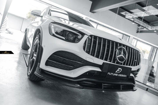 Future Design FD GT Carbon Fiber FRONT LIP SPLITTER for Mercedes Benz GLC250 AMG / GLC300 AMG / GLC43 AMG W253 GLC & GLC Coupe 2020-ON Facelift - Performance SpeedShop