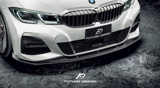 Future Design FD GT Carbon Fiber Front Splitter for BMW G20 / G21 3 Series M340i 330i - Performance SpeedShop