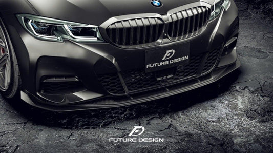 Future Design FD GT Carbon Fiber Front Splitter for BMW G20 / G21 3 Series M340i 330i - Performance SpeedShop