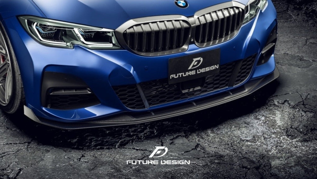 Future Design FD GT Carbon Fiber Front Splitter for BMW G20 / G21 3 Series M340i 330i - Performance SpeedShop