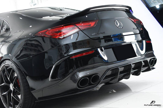 Future Design FD GT Carbon Fiber Rear Bumper Canards For CLA C118 CLA45 CLA35 CLA250 2020-ON - Performance SpeedShop