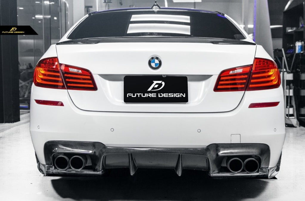 Future Design FD GT Carbon Fiber Rear Canards for BMW M5 & 5 series F10 F11 F18 520 528 535 with M-Package - Performance SpeedShop