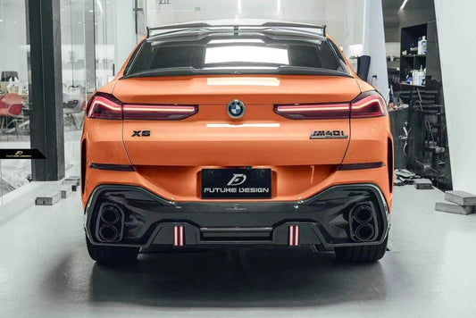 Future Design FD GT Carbon Fiber REAR DIFFUSER for BMW X6 G06 2020-ON - Performance SpeedShop