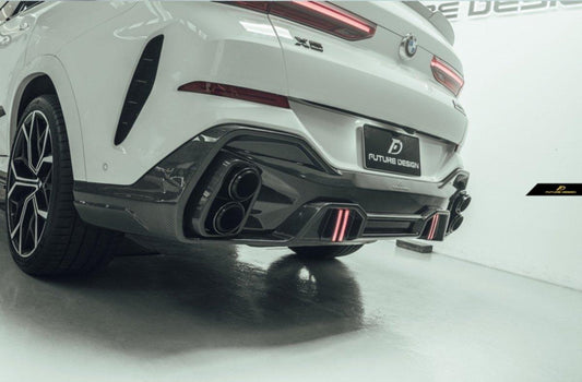 Future Design FD GT Carbon Fiber REAR DIFFUSER for BMW X6 G06 2020-ON - Performance SpeedShop