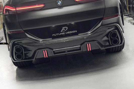 Future Design FD GT Carbon Fiber REAR DIFFUSER for BMW X6 G06 2020-ON - Performance SpeedShop