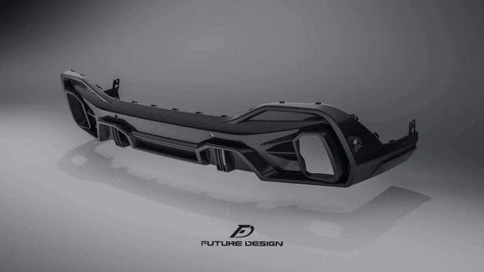 Future Design FD GT Carbon Fiber REAR DIFFUSER for BMW X6 G06 2020-ON - Performance SpeedShop