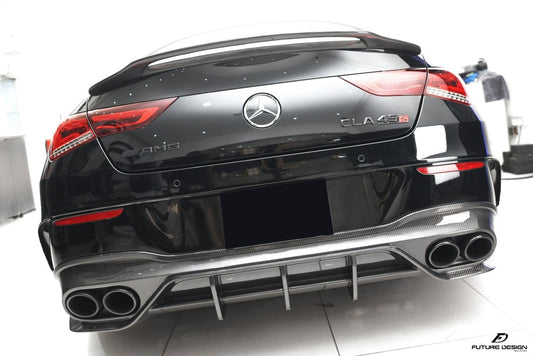 Future Design FD GT Carbon Fiber Rear Diffuser For CLA C118 CLA45 CLA35 CLA250 2020-ON - Performance SpeedShop