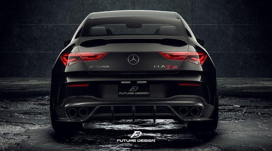 Future Design FD GT Carbon Fiber Rear Diffuser For CLA C118 CLA45 CLA35 CLA250 2020-ON - Performance SpeedShop