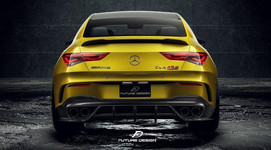 Future Design FD GT Carbon Fiber Rear Diffuser For CLA C118 CLA45 CLA35 CLA250 2020-ON - Performance SpeedShop