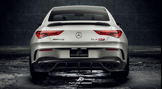 Future Design FD GT Carbon Fiber Rear Diffuser For CLA C118 CLA45 CLA35 CLA250 2020-ON - Performance SpeedShop