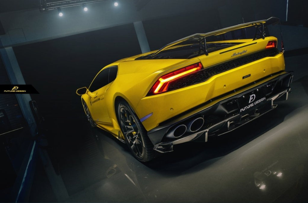 Future Design FD GT Carbon Fiber REAR DIFFUSER for Lamborghini Huracan LP580-2 LP610-4 - Performance SpeedShop