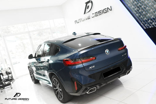 Future Design FD GT Carbon Fiber REAR SPOILER for BMW X4 & X4M & X4MC G02 F98 2019-ON - Performance SpeedShop