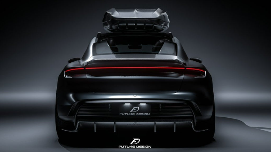 Future Design FD GT Carbon Fiber REAR SPOILER for Porsche Taycan Base & 4S & Turbo & Turbo S - Performance SpeedShop