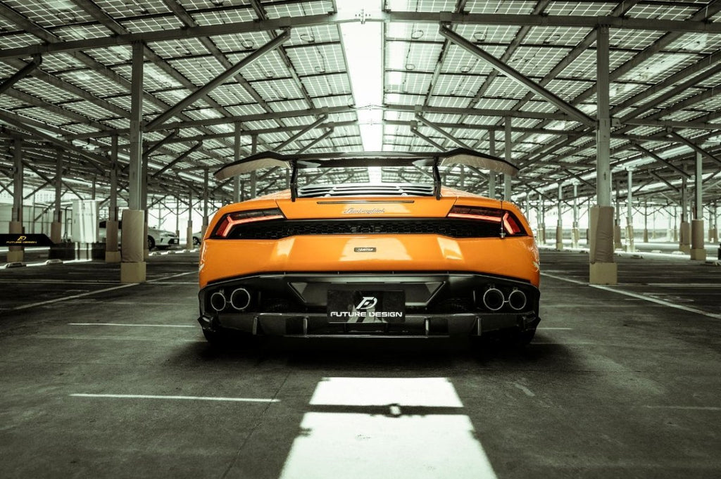Future Design FD GT Carbon Fiber REAR SPOILER WING for Lamborghini Huracan LP580-2 LP610-4 - Performance SpeedShop
