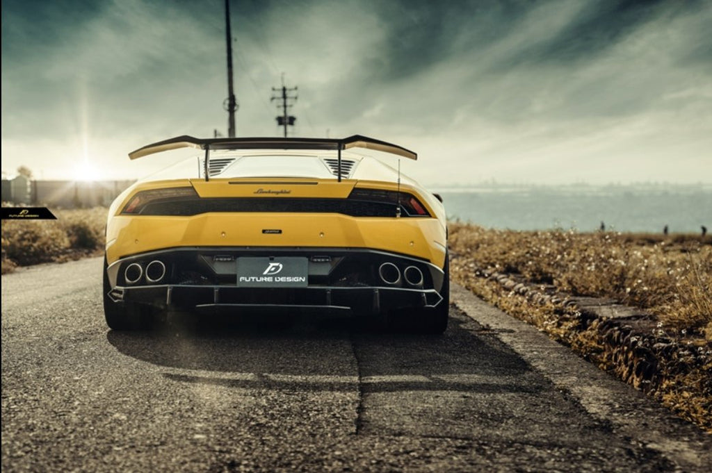 Future Design FD GT Carbon Fiber REAR SPOILER WING for Lamborghini Huracan LP580-2 LP610-4 - Performance SpeedShop