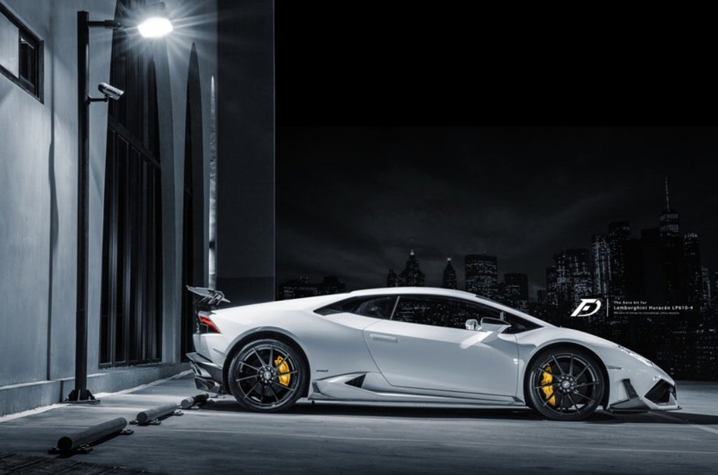 Future Design FD GT Carbon Fiber SIDE SKIRTS for Lamborghini Huracan LP580-2 LP610-4 - Performance SpeedShop