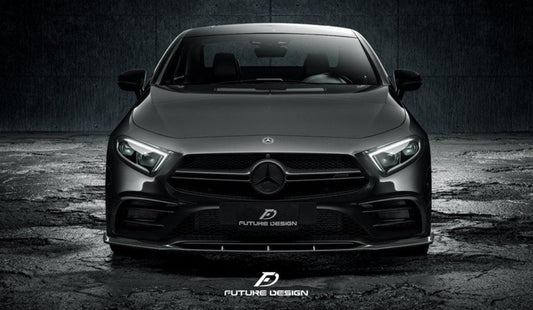 Future Design FD GTS-V Carbon Fiber FRONT SPLITTER For CLS450 CLS53 W257 C257 2019-2021 - Performance SpeedShop