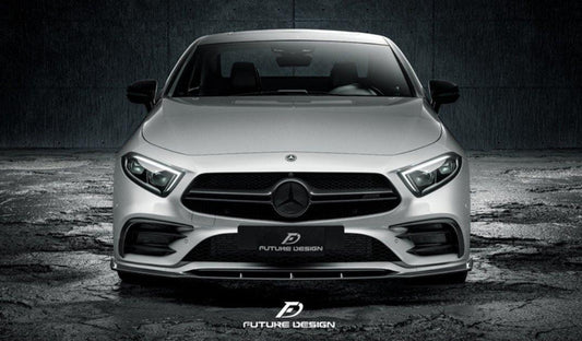 Future Design FD GTS-V Carbon Fiber FRONT SPLITTER For CLS450 CLS53 W257 C257 2019-2021 - Performance SpeedShop